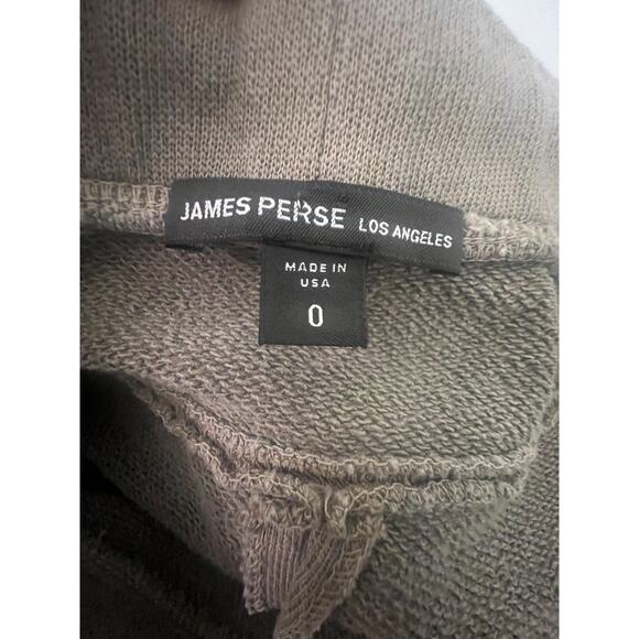 James Perse Maxi Skirt Elastic Waist Drawstrings Back Slit Sz 0 USA Made Cotton - Picture 3 of 10